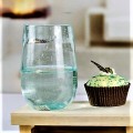 Recycled Stemless Wine Glass With Bubble Finish