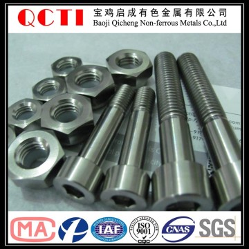titanium metial nut and bolt China screw fasterner manufacturer