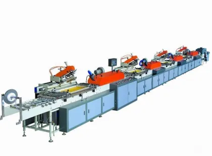 GARMENT LABEL FLAT BED SCREEN PRINTING MACHINE