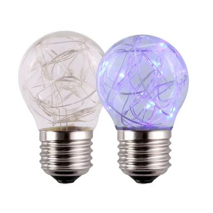 NEW PRODUCT RGB With Flash Decorative Led Cooper Wire Bulb Light