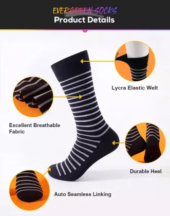 Business modal sock for men-black 5
