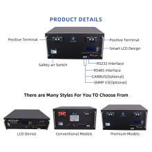 Bateria de lítio tipo 48V de 48V para telecomunicações