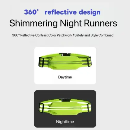 Reflective Night Running Sports Waist Bag