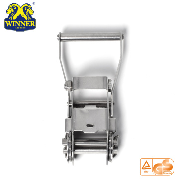 Stainless Long Wide Handle Steel Ratchet Buckle For Webbing