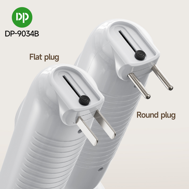 Portable LED Rechargeable Flashlight with Built-in Plug