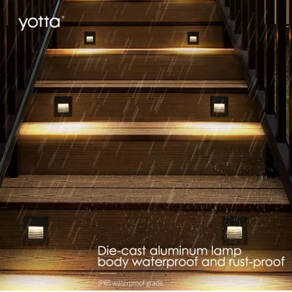 3W IP65 Waterproof LED Stair Light Pathway Recessed Corner Footlight