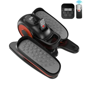 Electric Seated Pedal Exerciser: Under Desk Elliptical Machine with LCD Display