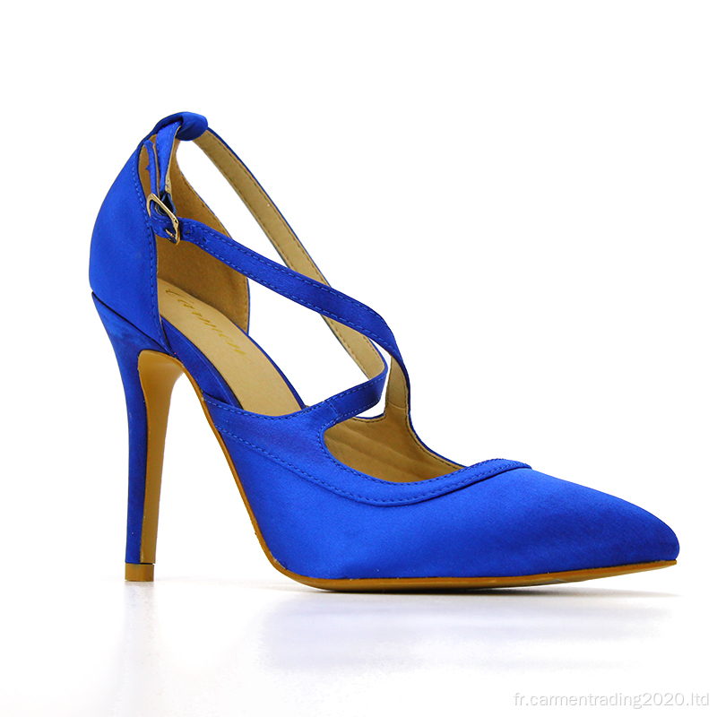 2022 Toe pointu Pumps pour femmes classiques pourpre