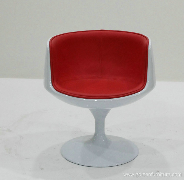 Modern Leather Fiberglass Coffee Mug Chair Chair