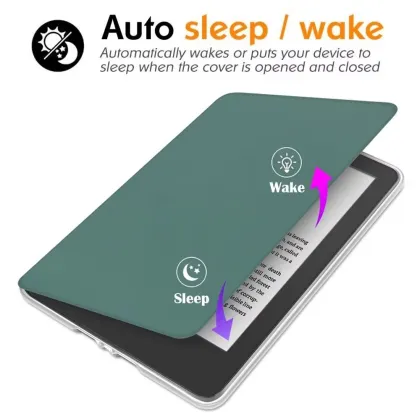 Transparent Back Case for Kindle 11th Gen 2022 - Protective Smart E-book Cover for 6-inch Kindles C2V2L3