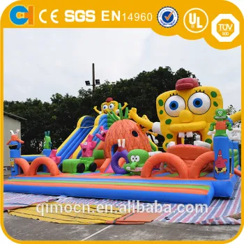 Sponge Bob inflatable party city,Kids inflatable playground,Kids inflatable amusement park