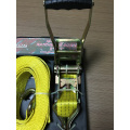 Packaged Ratchet Tie Down Yellow Lashing Belt with 4540KGS