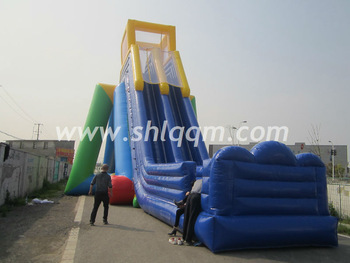 Gaint amusement Inflatable water slide for adults challenge