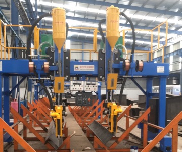 H beam Gantry Welded by DC-1000 Welding Power