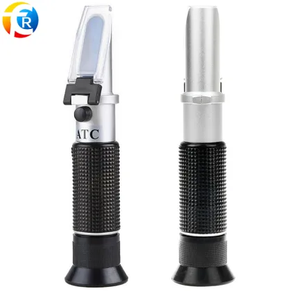 Handheld Milk Concentration Refractometer - 0-20% Milk Protein Tester (Pure Aluminium)