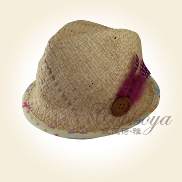 wholesale stylish natural children's paper hat