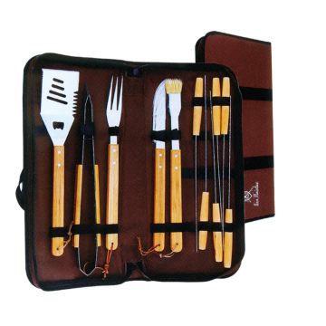 Ensemble d'outils de barbecue en acier inoxydable 13pcs