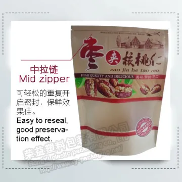 Stand up Packing bag for Jujube clamp Almonds