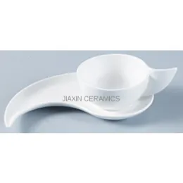 Unique Porcelain Coffee Cup and Saucer