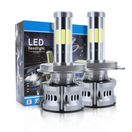 6-Sided 60W 8000lm COB Chip LED Headlight for Cars: N8 H4 60W LED Light