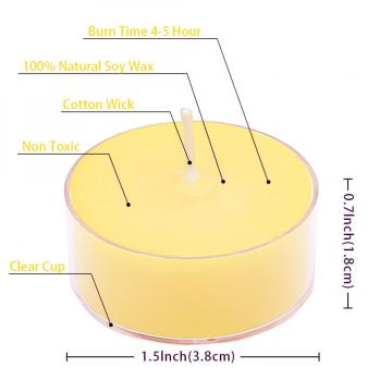 Citronella Natural Soy Wax Tea-Lights Candles