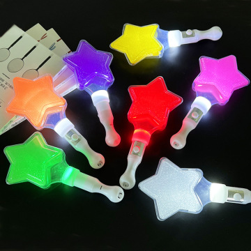 Multicolor Five-Pointed Star LED Flashing Stick for Concerts