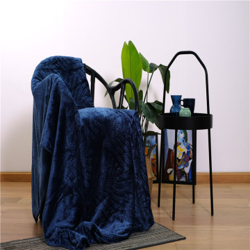 Indoor Smooth Coral Fleece Brushed Jacquard Blankets