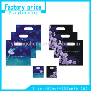 Die cut handle polybag/LDPE die cut plastic bags/die cut paper bag