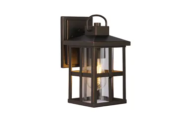 Lantern Style Steel Outdoor Lamp Wall Sconce