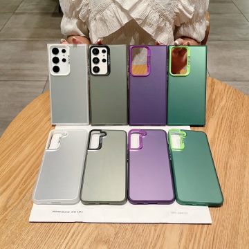 Couverture arrière mate pour Samsung A71 A51 A73 A72 A54 S20 S21 S22 S23 S24 Plus Case de téléphone laser Ultra