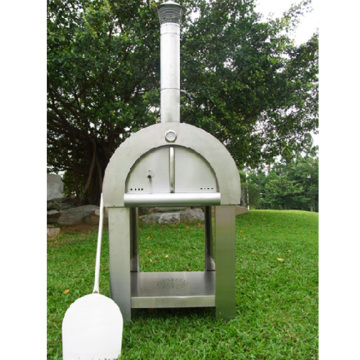 New Design Backyard caster movable wood fired pizza oven