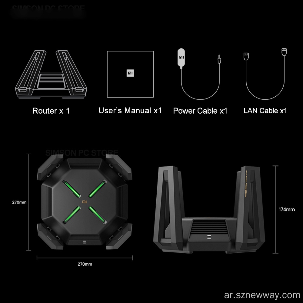 Xiaomi راوتر AX9000 E-Sport Edition Gamer Router