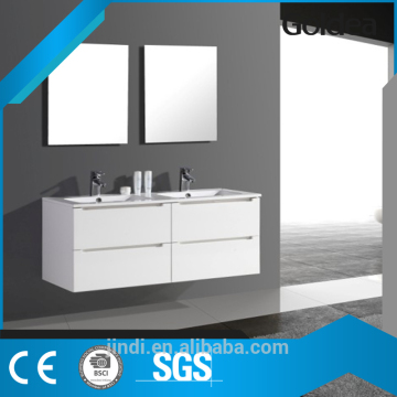 china hot sale classical style with double marble washstand white wash furniture
