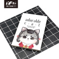 Cuaderno de pegamento de tapa blanda de gato adorable personalizado