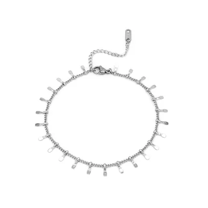 18K Gold-Plated Waterproof Women's Fashion Anklet - Never Fade Stainless Steel Party Anklet