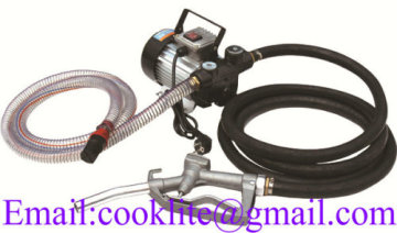 12/24V DC diesel bio fuel transfer pump kit mini dispenser with automatic dispensing nozzle and hoses