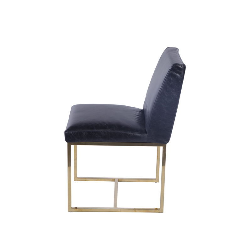 Emery Side Dining Chair Collection Black Leather Collection