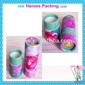 Trade Assurance Beautiful Flower Printed Paper Tube for Lipstick Packaging