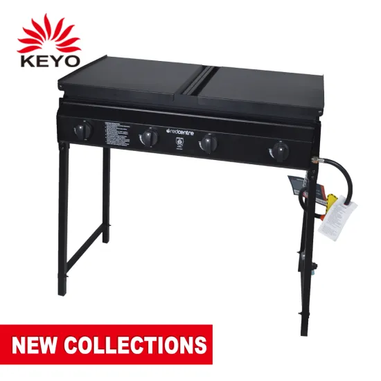 4B solid plate folding leg russian bbq grill gas florabest bbq grill steel with powder coating