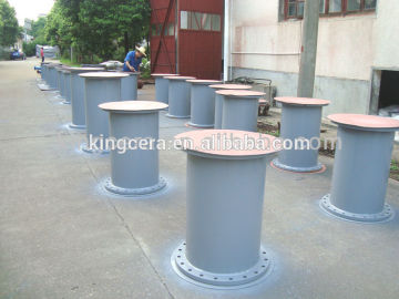 Power station 95% alumina lining wear resistant ceramic tube