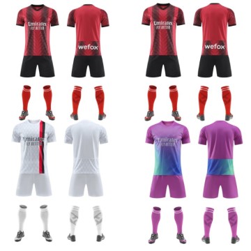 AC Milan Kaka Ronaldinho Men Kids Youth Soccer Uniforms Full Sets Custom Club Shirts