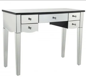Glamorous Mirage Mirrored 5 Drawer Dressing Table