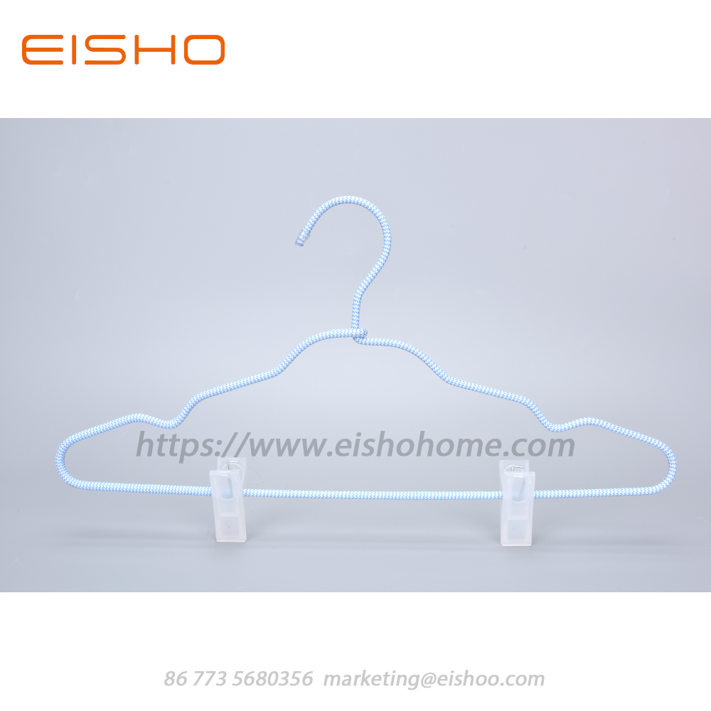 16 Eisho Cord Covered Coat Hangers With Clips