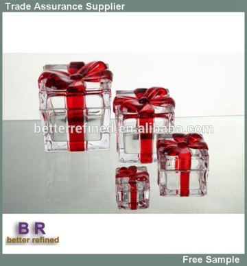 crystal glass jewel box,jewel case,chocolate glass box