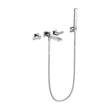 Concealed installation square Bath mixer