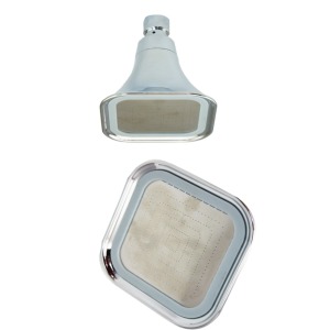 탑 헤드 스퀘어 레인 샤워 헤드 세트