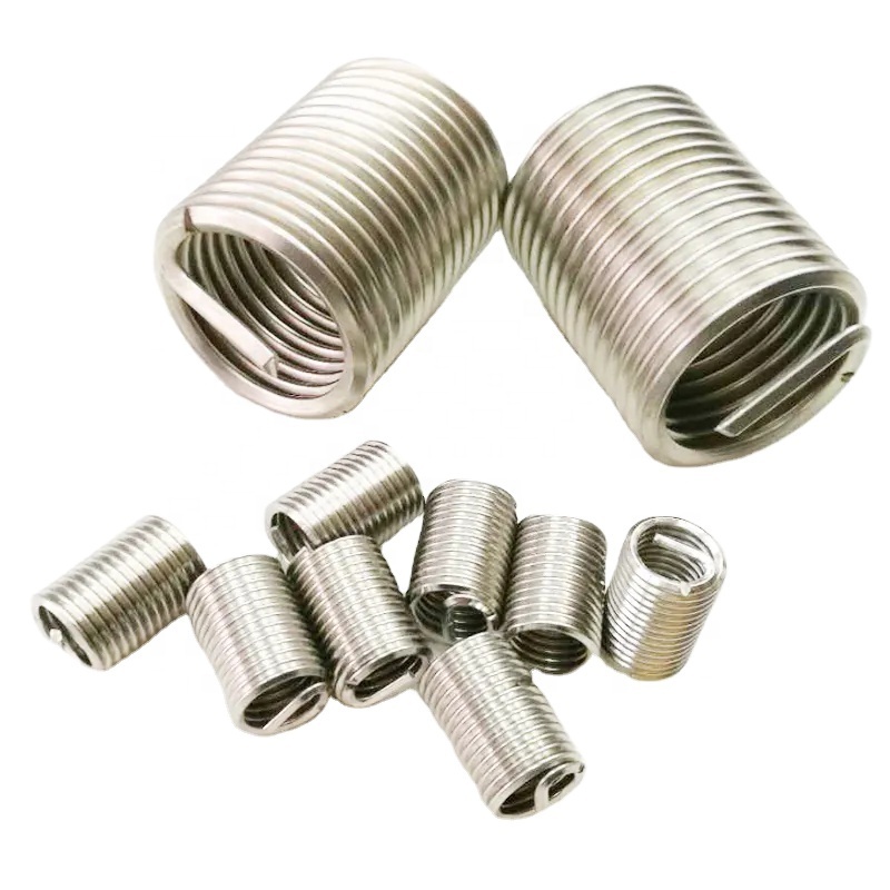 Factory Supply Retractable Spring Thread Insert Fasteners M6 M8 M10 M12 Stainless Steel Carbon Industrial Screw Titanium Alloy