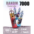 Randm Tornado Vape 7000 Controle de fluxo de ar todo sabor