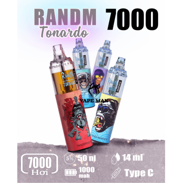 Randm बवंडर vape 7000 एयरफ्लो नियंत्रण सभी स्वाद