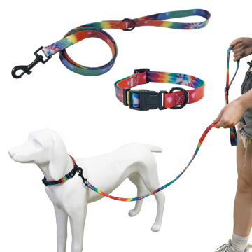 Rainbow TPU bersalut kolar anjing gaya barat dengan pelepasan cepat